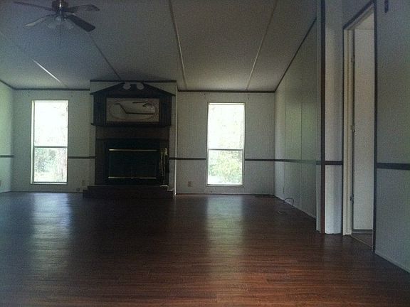 Living room with fireplace
