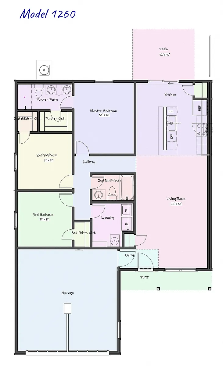 Floor plan BIG PINE Duplex