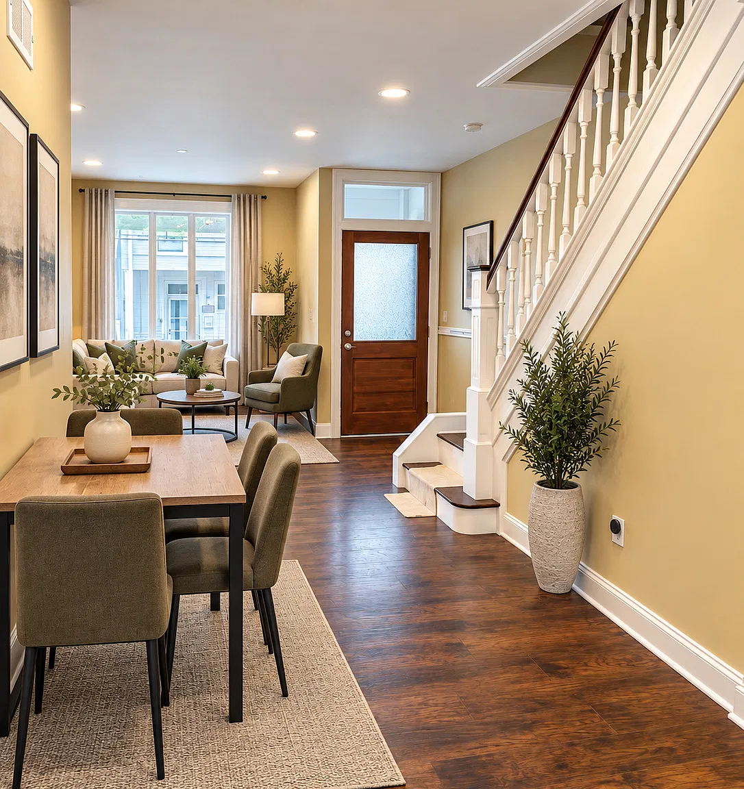 Updated 3-Bedroom End-Unit Townhome with Central Air in Brewerytown — Photo 1