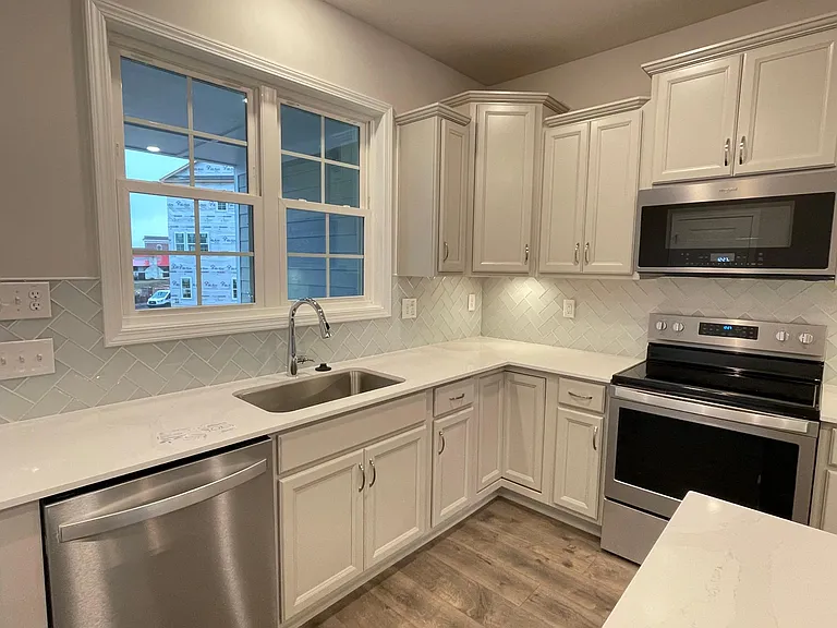 Open kitchen with upgraded stainless steal appliances