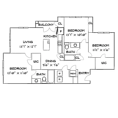 Floor plan Design 3A