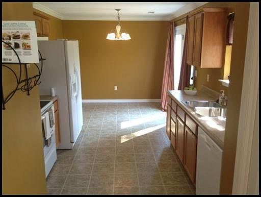 Kitchen towards dining area