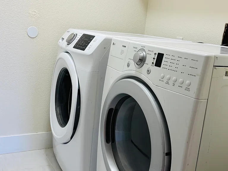 Washer and Dryer Included (optional)