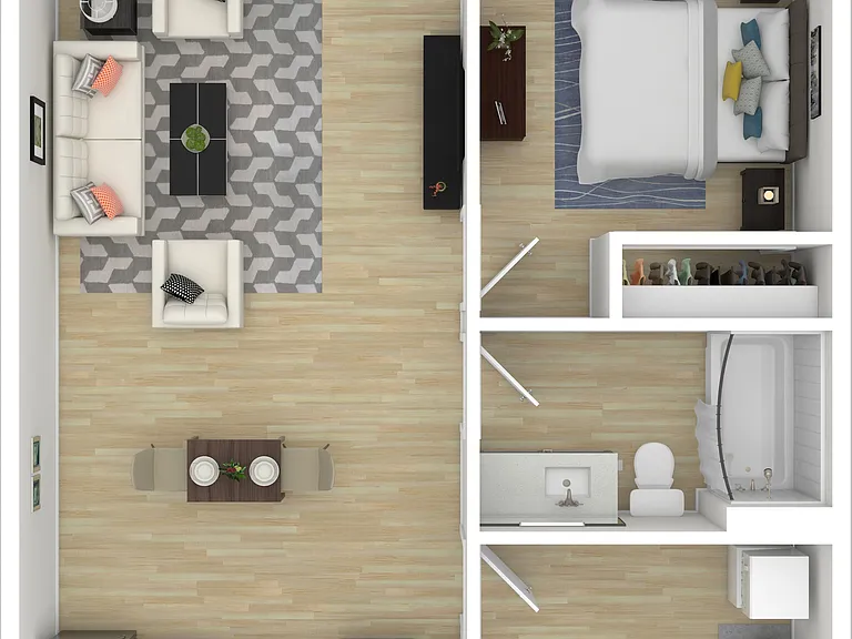 1 Bedroom - Type B 1 Bedroom - Type B