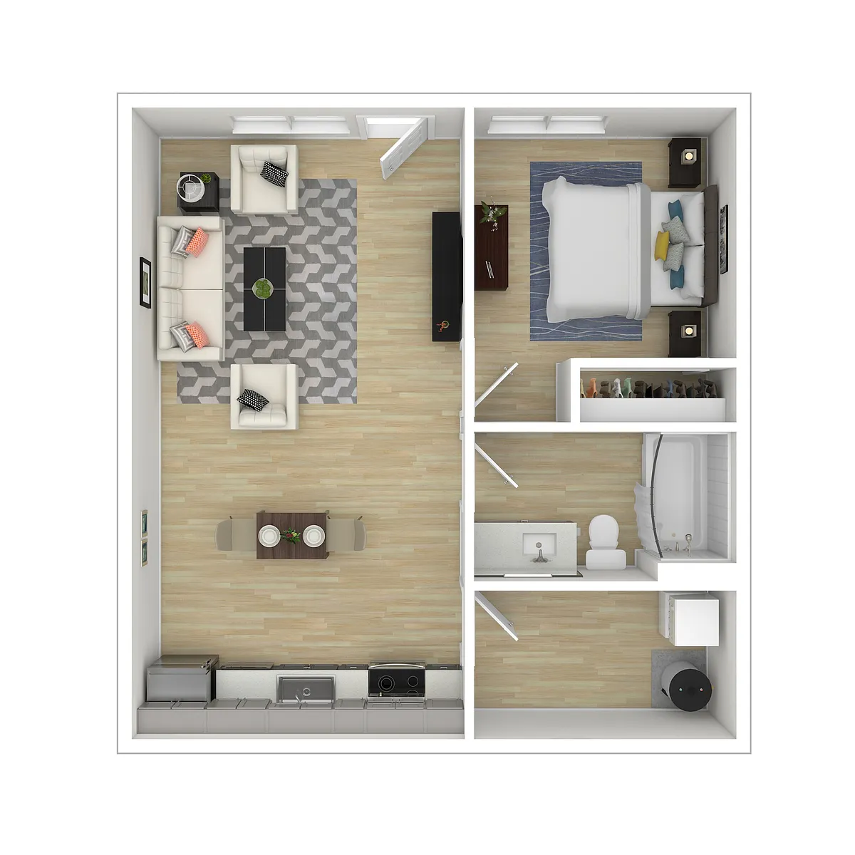 Floor plan 1 Bedroom