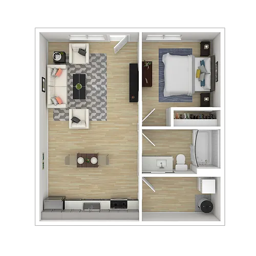 Floor plan 1 Bedroom
