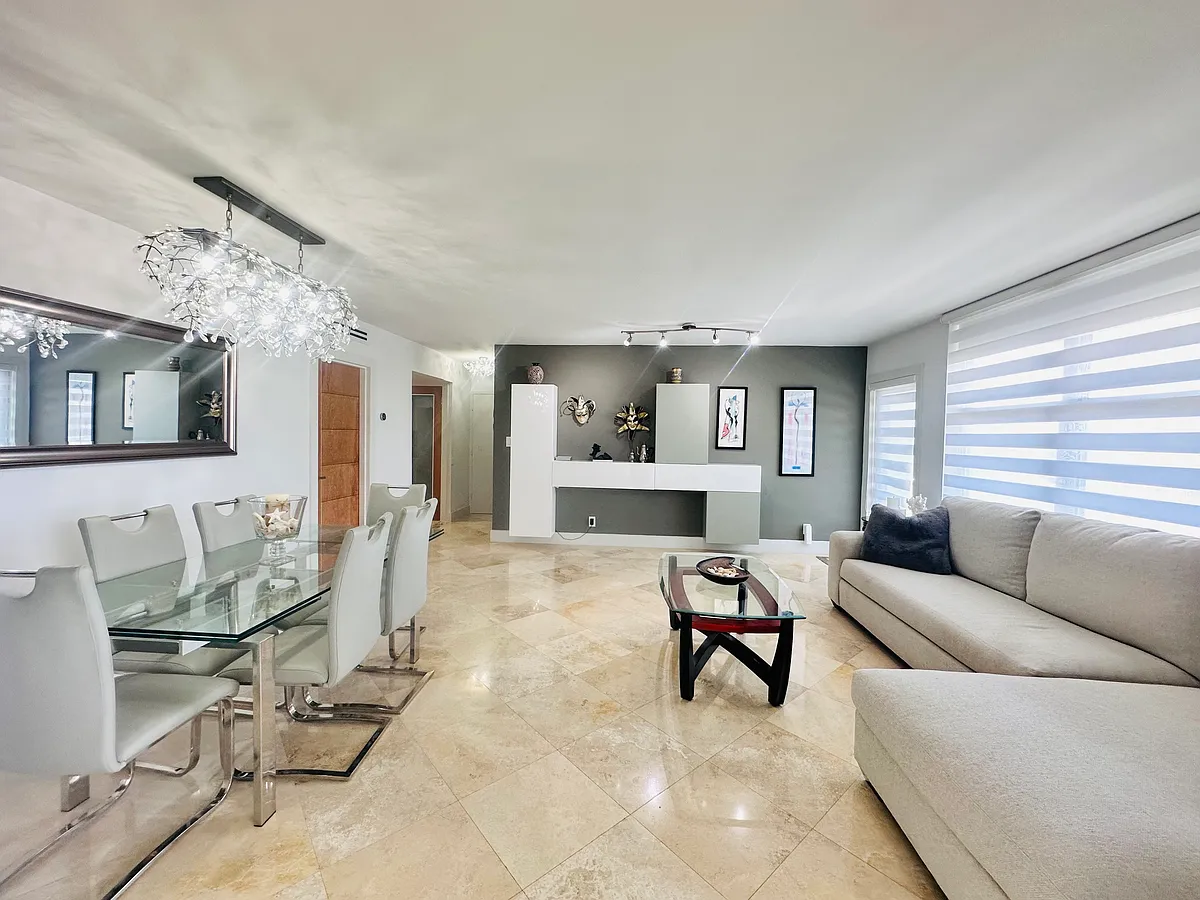 Living room - 9225 Collins Ave