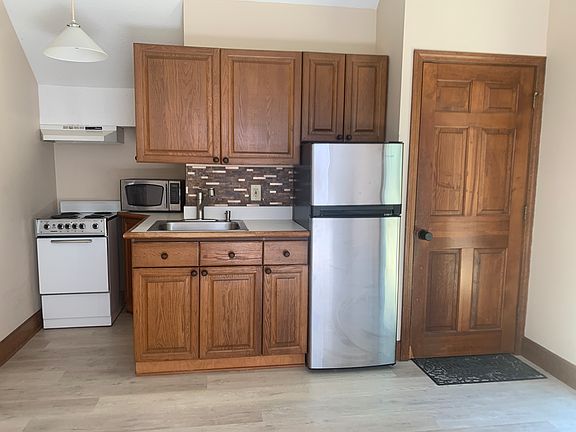Kitchenette with new flooring