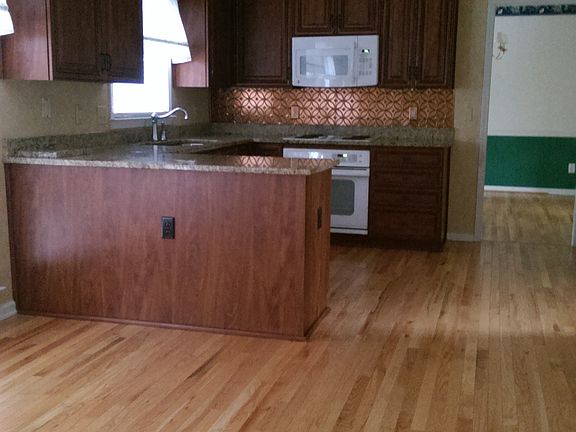 Kitchen with granite countertops