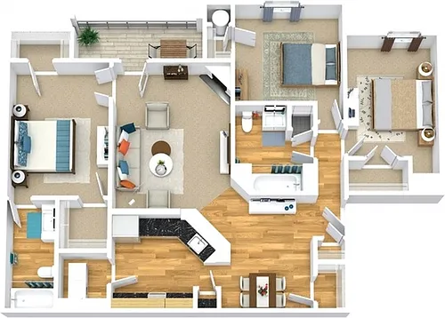 Floor plan C1-Upgraded