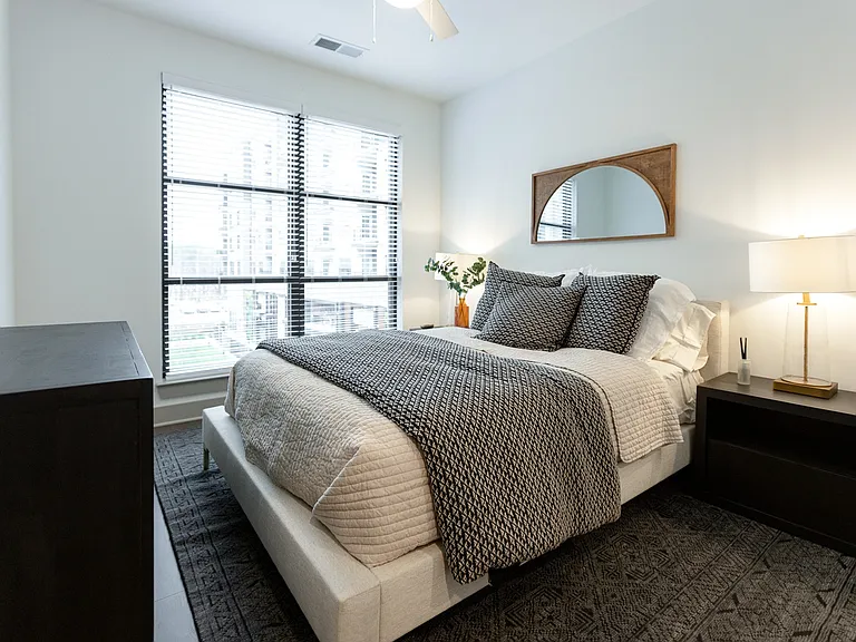 Rest and relax in this peaceful, sunlit space.