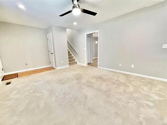foyer and living room
