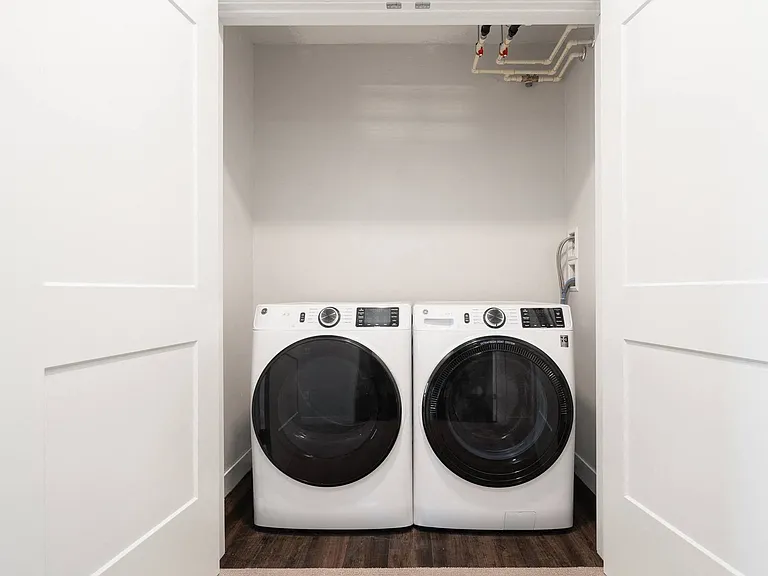 A full-sized washer and dryer are included with every apartment home.