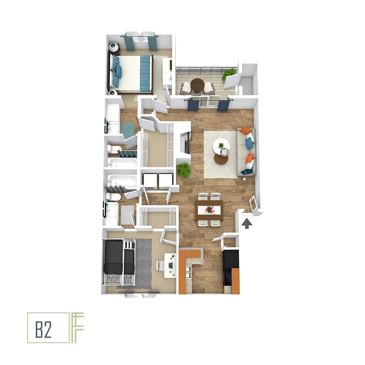 Floor plan B2