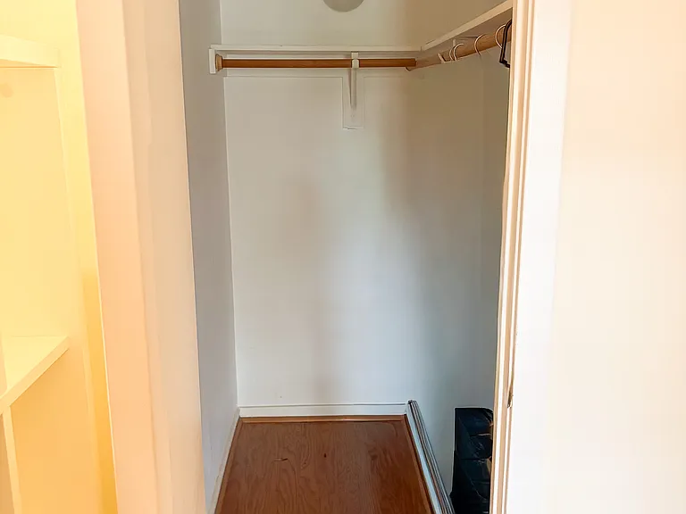 Walk-in closet in den