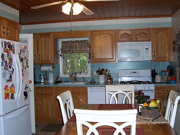 Large eat in kitchen with updated appliances.