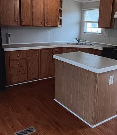 kitchen with island