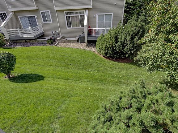 Deck Overlooks back yard