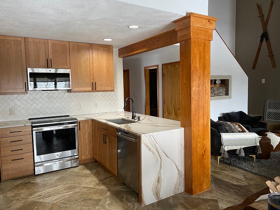 Kitchen and living area
