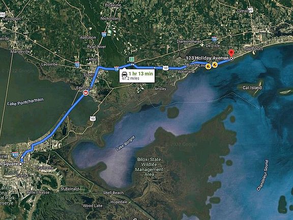 113 min to French Quarter