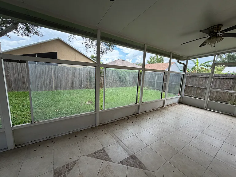 Fenced in yard