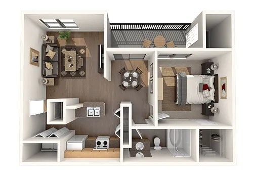 Floor plan A2 1X1