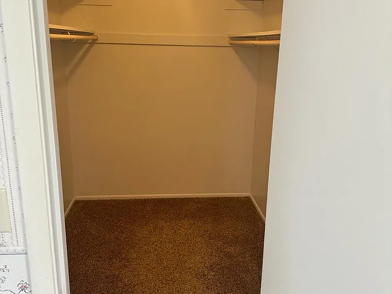 Master bedroom walk in closet
