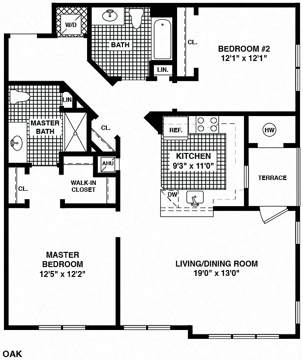 Floor plan Oak