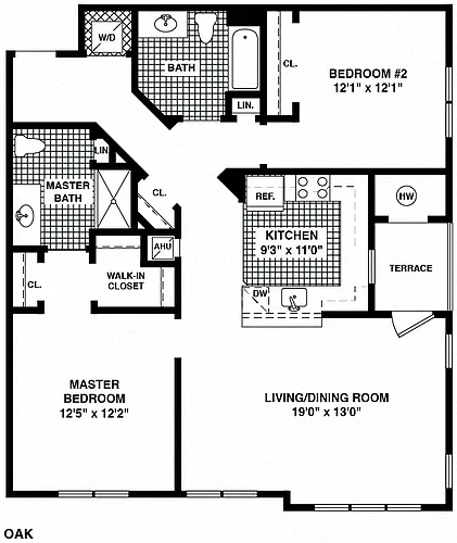 Floor plan Oak