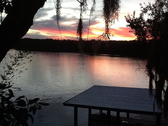 Sunset view from deck