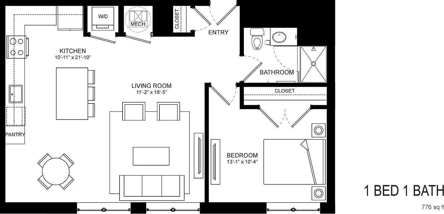 1 bed, 776 sqft, $1,350 — Photo 4