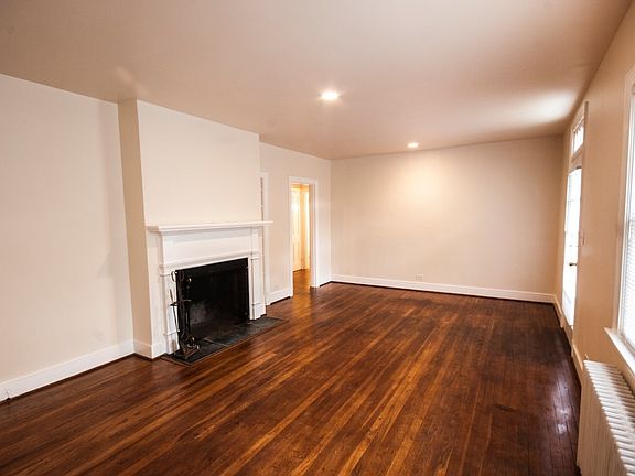 Living room with fireplace