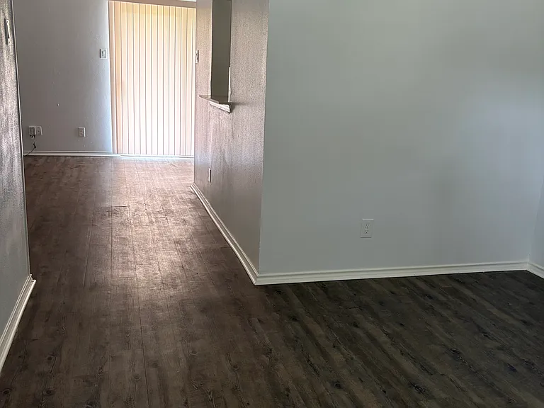 Entry view Living room and den