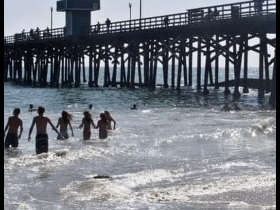 8 minute walk to the Seal Beach Pier-
an historic wooden pier