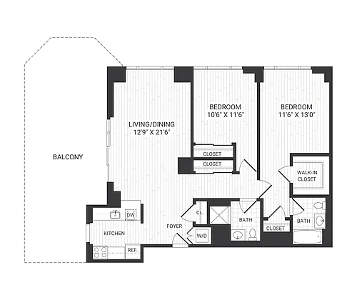 Floor plan B425 B6PH