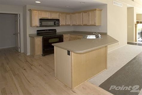 Look at all the cabinets and counters