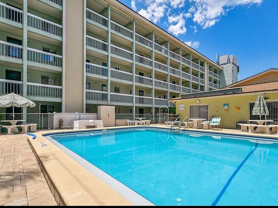 Heated pool area.