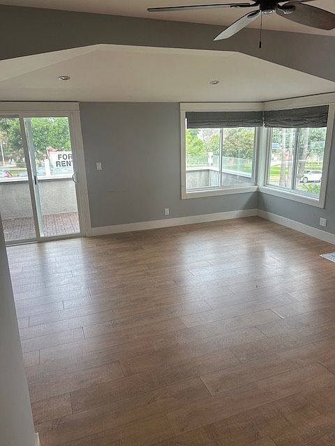 Living room leading to outdoor balcony- facing Polliwog Park