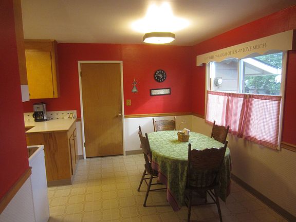 Dining, facing laundry