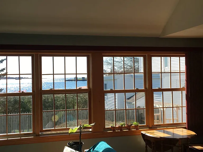 view out the front windows.