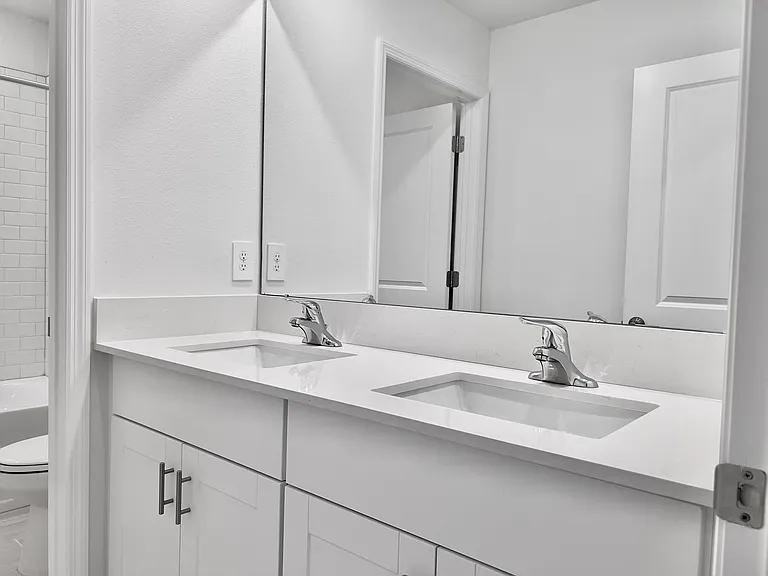 Double vanity at the second bath in the second floor
