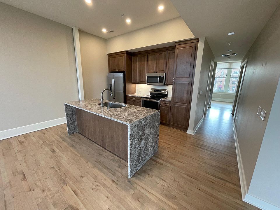 Open concept living and kitchen.