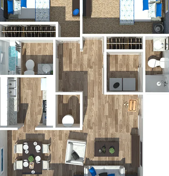 Explore this thoughtfully designed apartment for modern living and seamless comfort. Explore this thoughtfully designed apartment for modern living and seamless comfort.