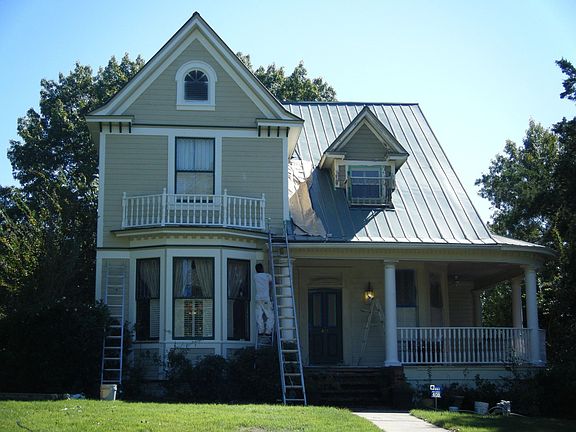 Repainting the house in 2008