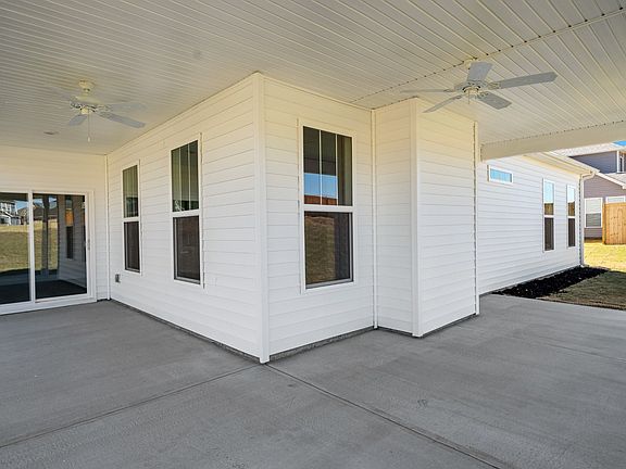 Covered Patio of The Oakleigh Design by DRB Homes in Breckenridge, Belton SC