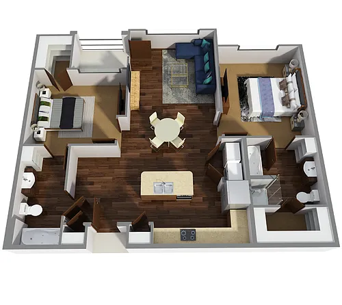 Floor plan B2-B