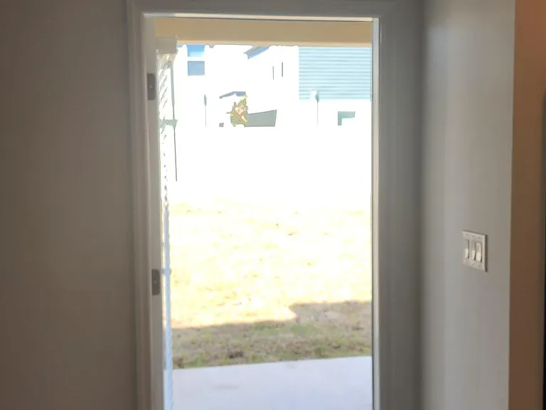 door to backyard