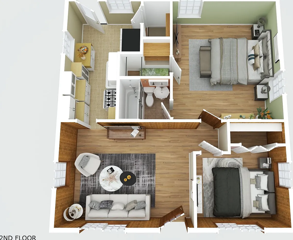 1 bed + office Bungalow — Photo 1