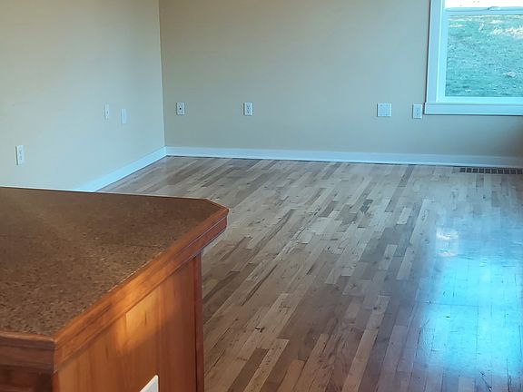View from kitchen to living area