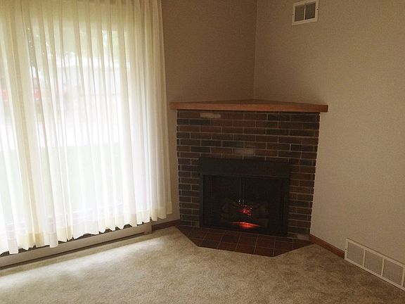 fireplace in living room